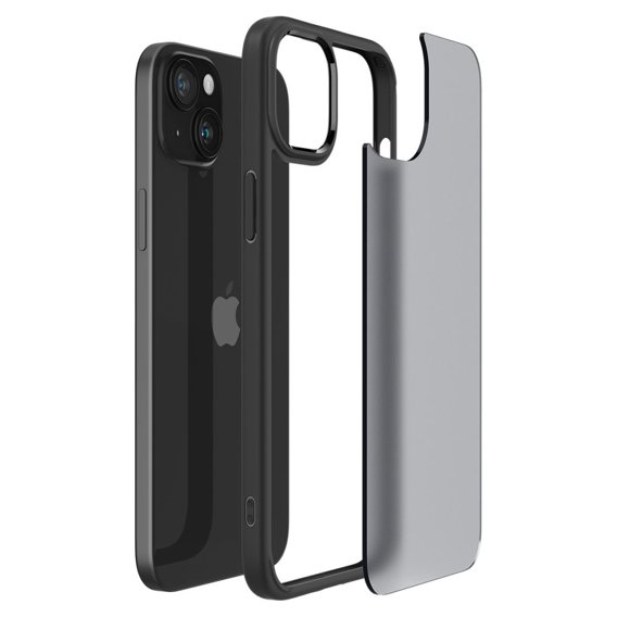 Etui Spigen do iPhone 15, Ultra Hybrid, Matowe Czarne