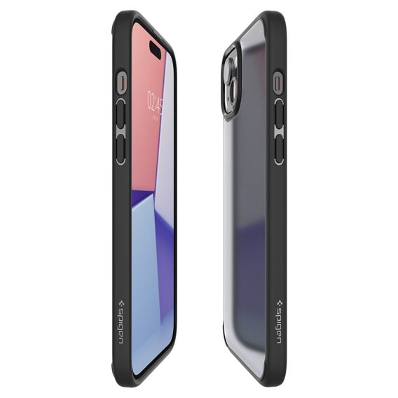 Etui Spigen do iPhone 15, Ultra Hybrid, Matowe Czarne