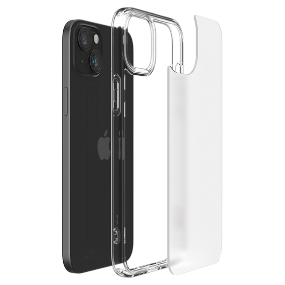 Etui Spigen do iPhone 15, Ultra Hybrid, Matowe Przezroczyste