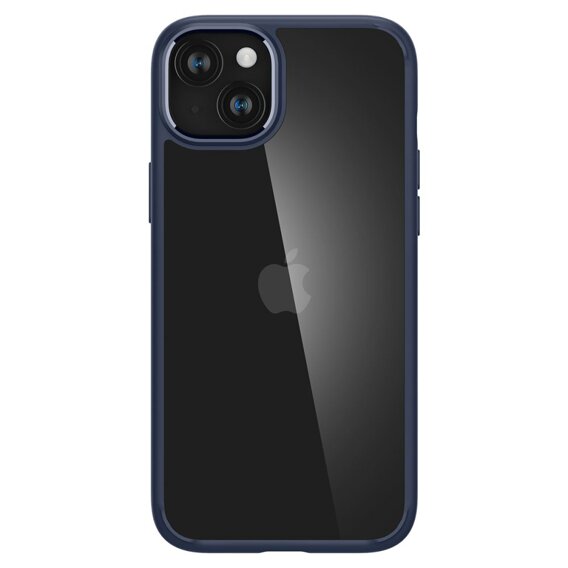 Etui Spigen do iPhone 15, Ultra Hybrid, Przezroczyste / Niebieskie