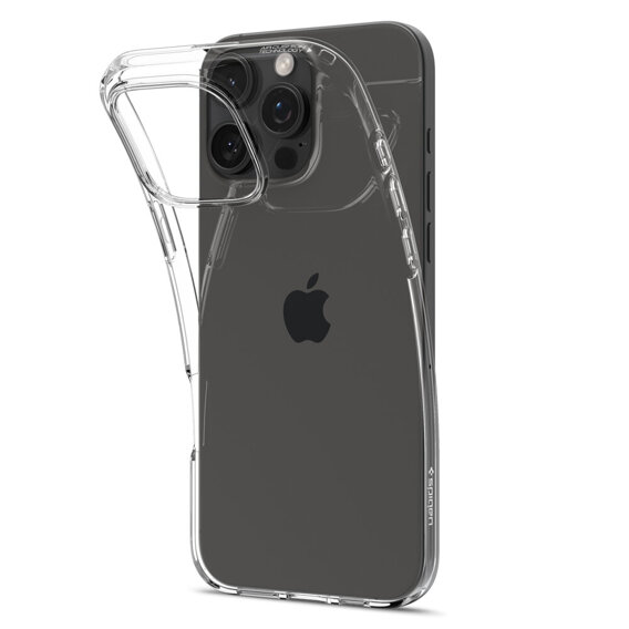 Etui Spigen do iPhone 16 Pro, Liquid Crystal, przezroczyste + Szkło Hartowane 9H