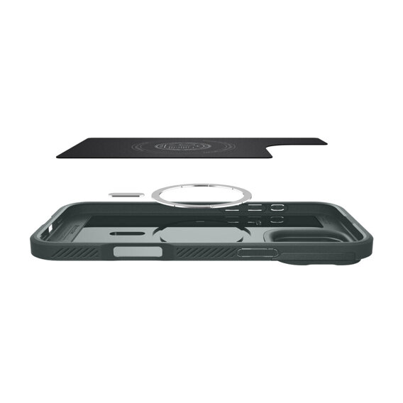 Etui Spigen do iPhone 16 Pro Max, Optik Armor Mag, Zielone