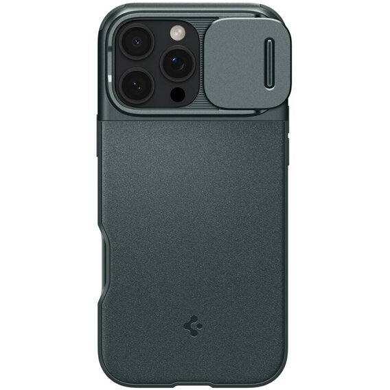 Etui Spigen do iPhone 16 Pro Max, Optik Armor Mag, Zielone