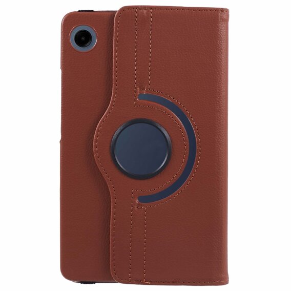 Etui + Szkło hartowane do Samsung Galaxy Tab A9, Obrotowe 360, brązowe