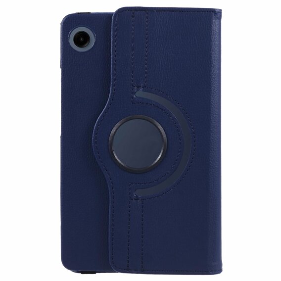 Etui + Szkło hartowane do Samsung Galaxy Tab A9, Obrotowe 360, granatowe