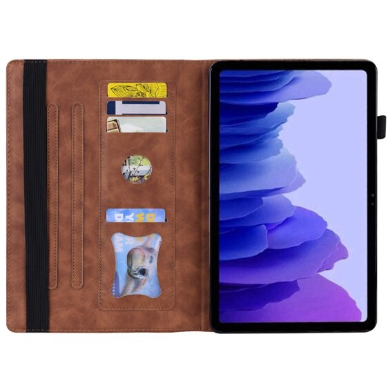 Etui + Szkło hartowane do Xiaomi Redmi Pad SE 11", Klasyczne, Brązowe