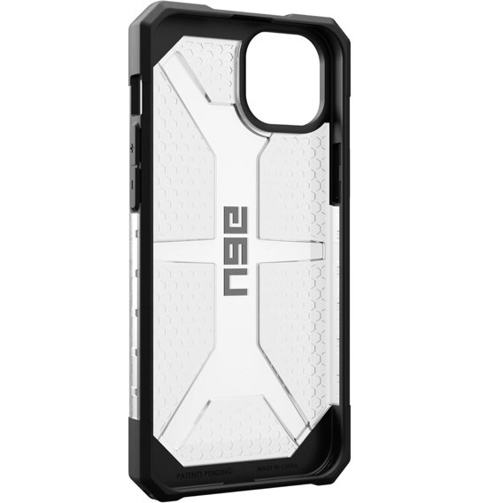 Etui Urban Armor Gear do iPhone 15 Plus, Plasma, przezroczyste / czarne