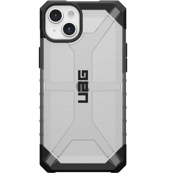 Etui Urban Armor Gear do iPhone 15 Plus, Plasma, przezroczyste / czarne