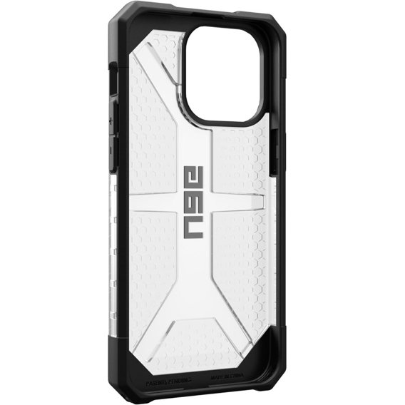 Etui Urban Armor Gear do iPhone 15 Pro Max, Plasma, przezroczyste / czarne