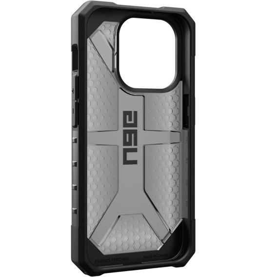 Etui Urban Armor Gear do iPhone 15 Pro, Plasma, szare