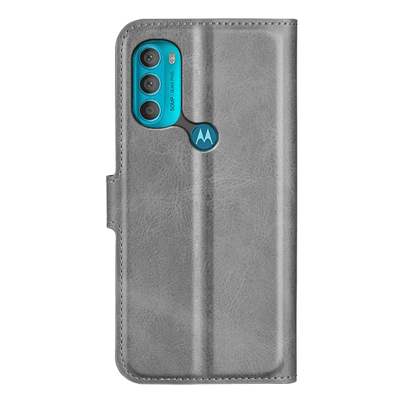 Etui Wallet do Motorola Moto G71 5G, Protective Cover, Grey