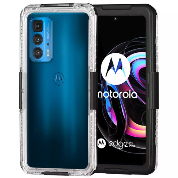 Etui Wodoodporne IP68 do Motorola Moto Edge 20 Pro, Black