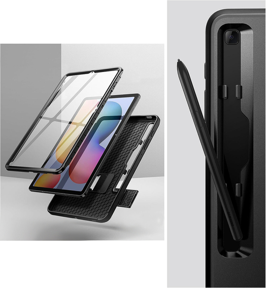 Etui do Galaxy Tab S6 Lite, Suritch Full Body, czarne