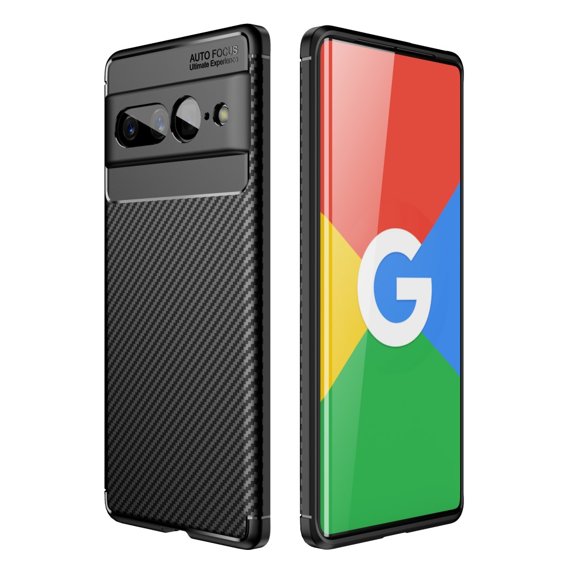 Etui do Google Pixel 7 Pro, Carbon Gel, czarne