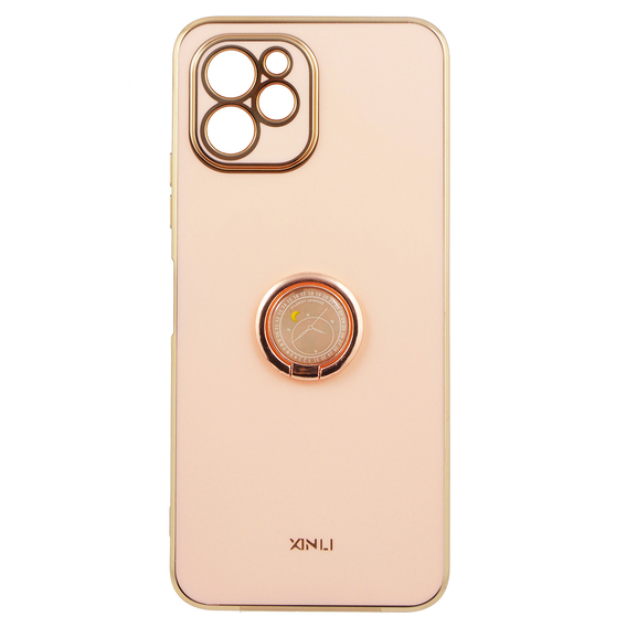 Etui do Huawei Nova Y61, Electro Ring, różowe rose gold