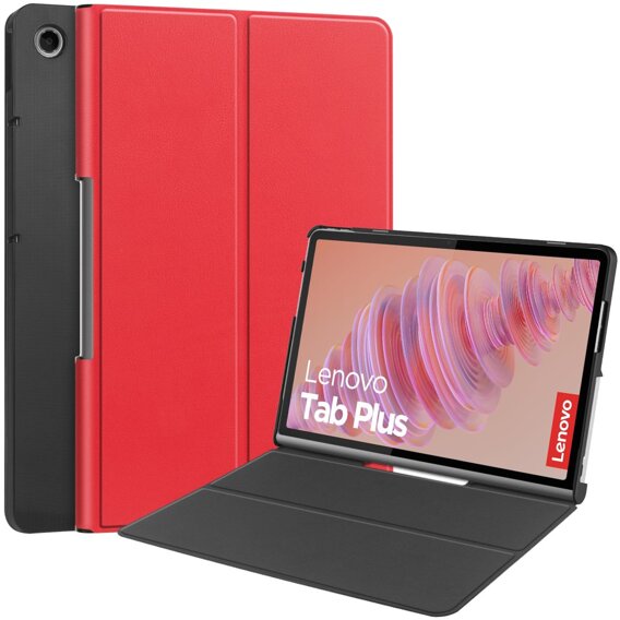 Etui do Lenovo Tab Plus, Smartcase, czerwone