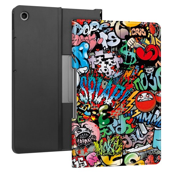 Etui do Lenovo Tab Plus, Smartcase, graffiti