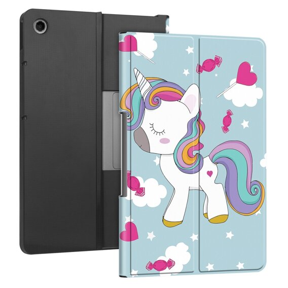 Etui do Lenovo Tab Plus, Smartcase, unicorn