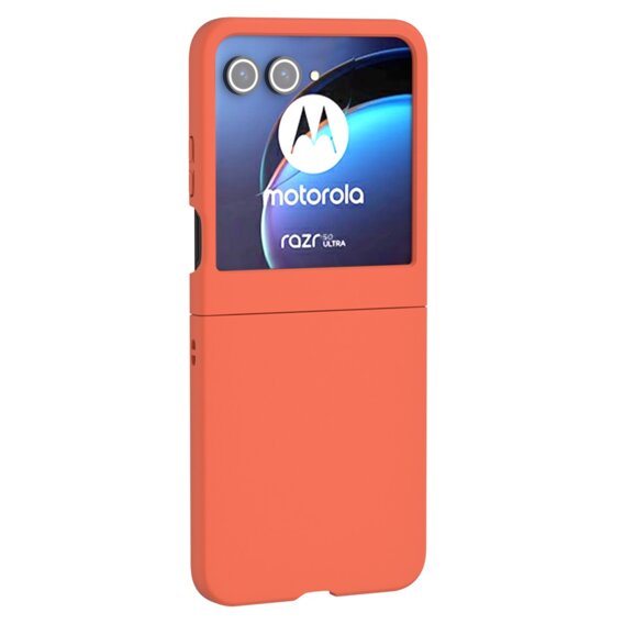 Etui do Motorola Razr 50 5G, PC Case, pomarańczowe