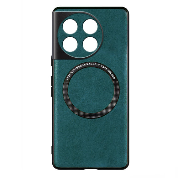 Etui do OnePlus 11 5G, Leather Hybrid MagSafe, zielone