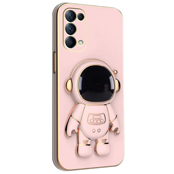 Etui do Oppo A74 5G, Astronaut, różowe
