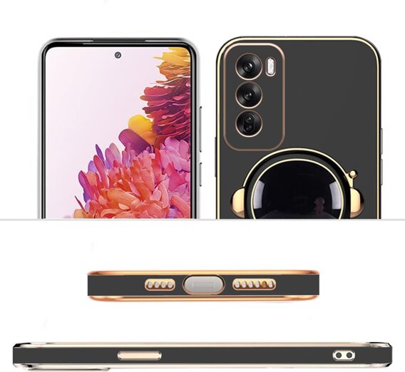 Etui do Oppo Reno 12, Astronaut, czarne