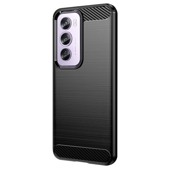 Etui do Oppo Reno 12, Carbon, czarne