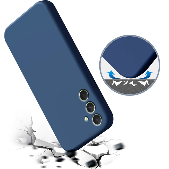 Etui do Samsung Galaxy A34 5G, Silicone Lite, niebieskie