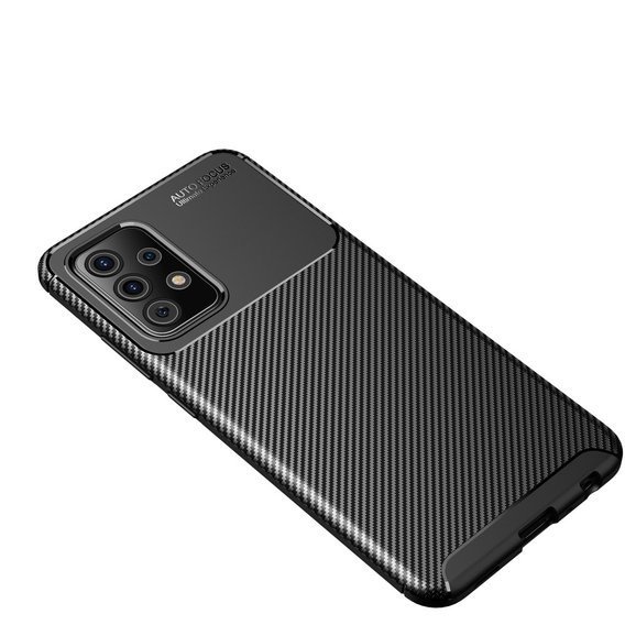 Etui do Samsung Galaxy A52 / A52s, Carbon Gel, czarne