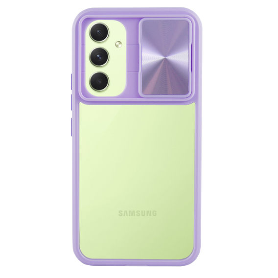 Etui do Samsung Galaxy A54 5G, Slide Camera, fioletowe