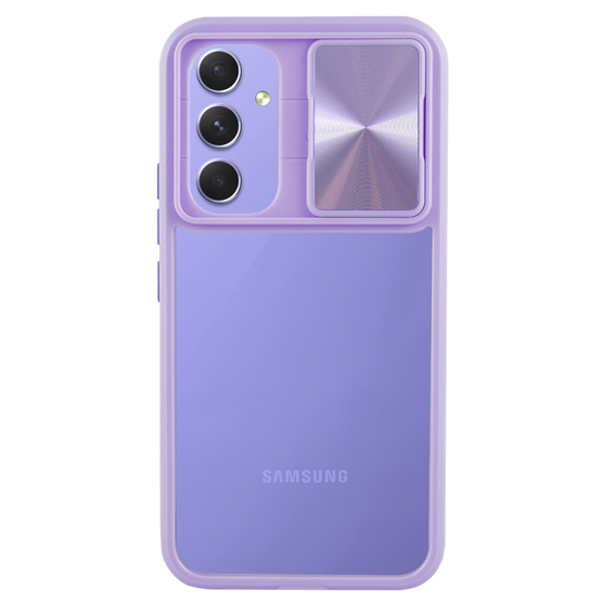 Etui do Samsung Galaxy A54 5G, Slide Camera, fioletowe