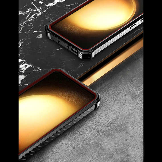 Etui do Samsung Galaxy S23, Heavy Duty Ring, czerwone