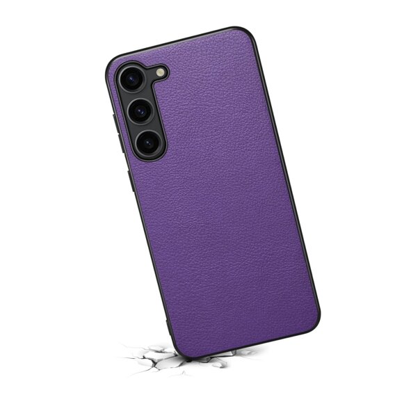 Etui do Samsung Galaxy S24+ Plus, Calf Texture, fioletowe