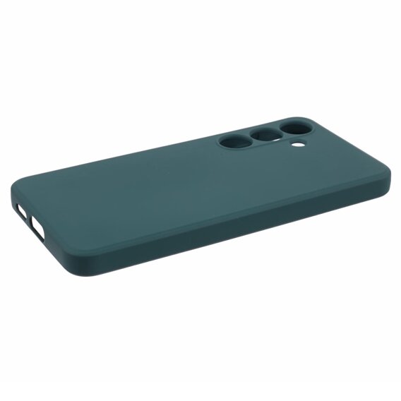 Etui do Samsung Galaxy S24+ Plus, Silicone Lite, ciemnozielone