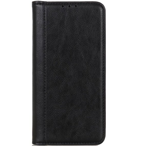 Etui do Samsung Galaxy S24+ Plus, Wallet Litchi Leather, czarne