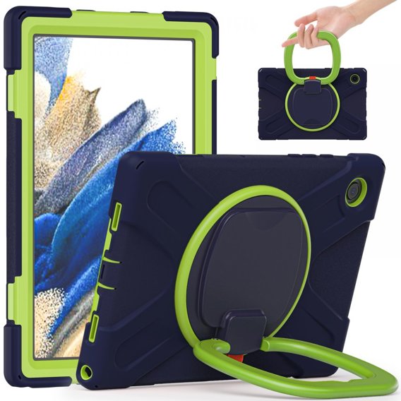 Etui do Samsung Galaxy Tab A8 10.5 SM-X200 SM-X205, Pancerne, Niebieskie Zielone