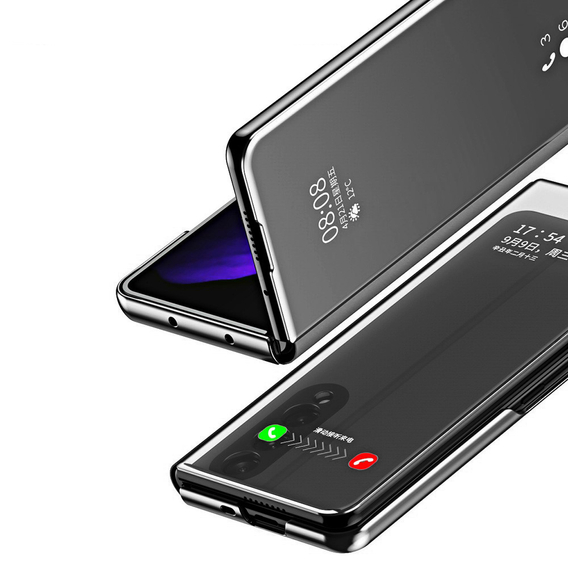 Etui do Samsung Galaxy Z Fold3 5G, Clear View, czarne