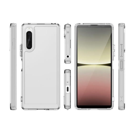 Etui do Sony Xperia 10 V, Fusion Hybrid, przezroczyste
