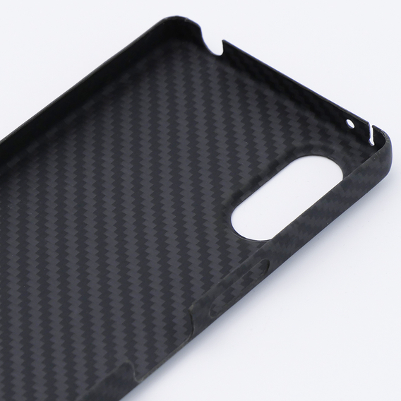 Etui do Sony Xperia 5 V, karbonowe Carbon Fiber, czarne