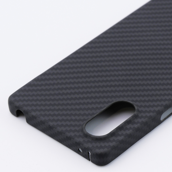 Etui do Sony Xperia 5 V, karbonowe Carbon Fiber, czarne