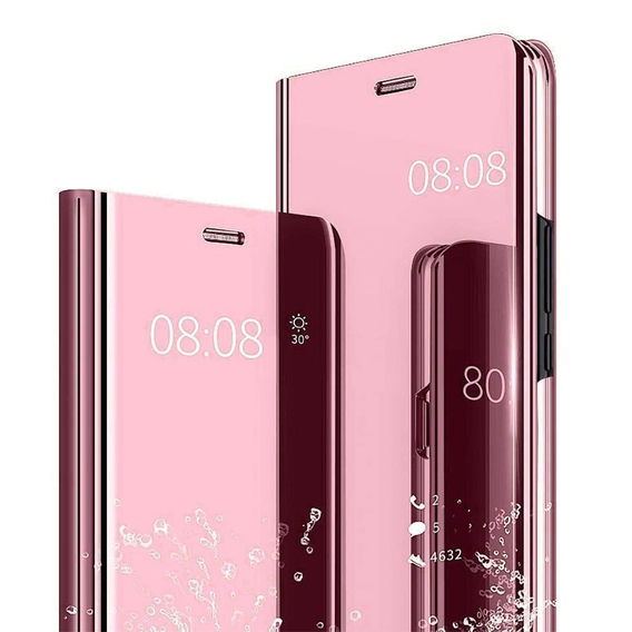 Etui do Xiaomi 11T / 11T Pro, Clear View, różowe rose gold