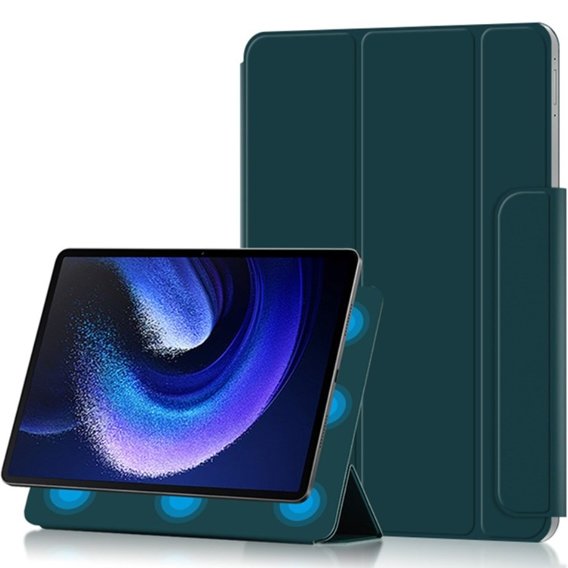 Etui do Xiaomi Pad 6, Magnetyczne, Zielone