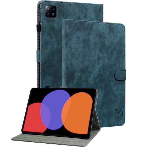 Etui do Xiaomi Pad 6, Wallet Pen Slot, niebieskie