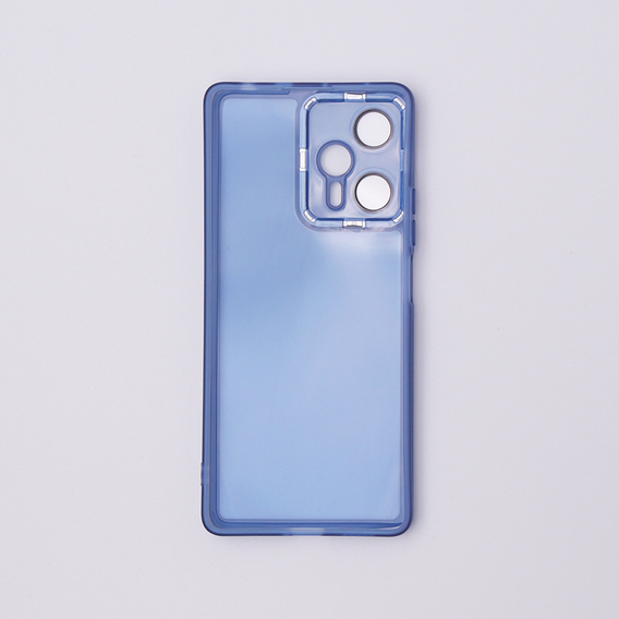 Etui do Xiaomi Poco F5, Fusion Hybrid, przezroczyste / niebieskie
