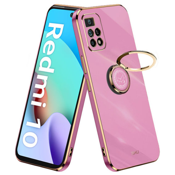 Etui do Xiaomi Redmi 10, Electro Ring, fioletowe