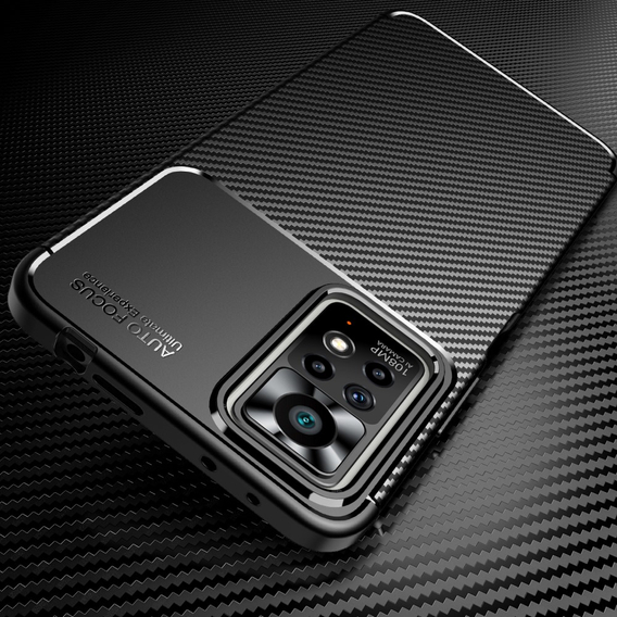 Etui do Xiaomi Redmi Note 11 Pro 4G / 5G, Carbon Gel, czarne