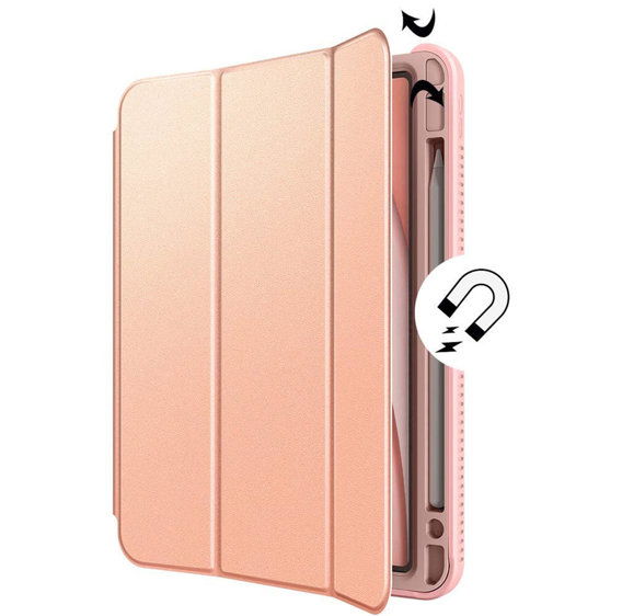 Etui do iPad Air 10.9" 2020 (4 gen.) / Pro 11" 2020/2018 (2/1 gen.), Suritch Full Body, różowe rose gold