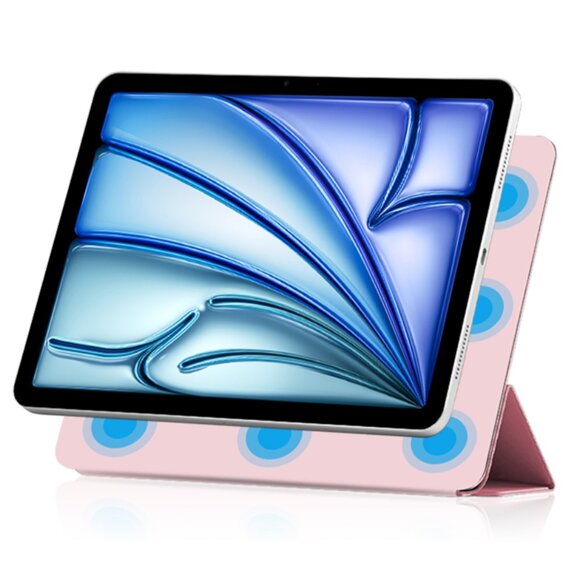 Etui do iPad Air 11" 2024 (6 gen.), Magnetic smartcase, różowe