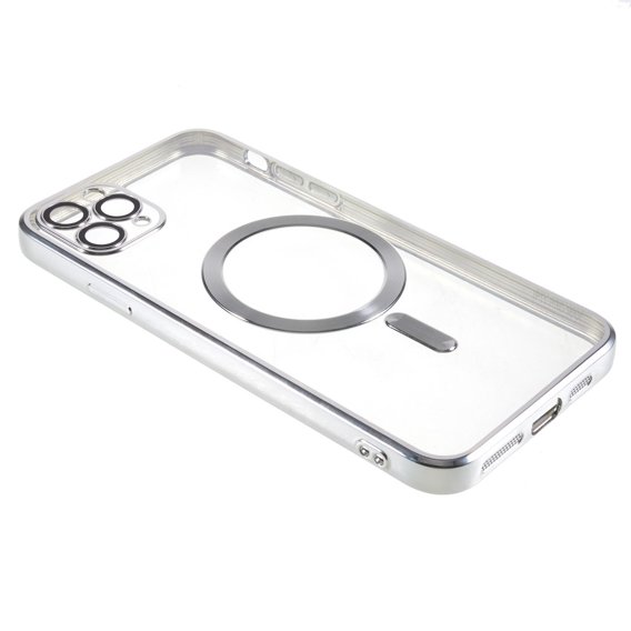 Etui do iPhone 11 Pro, Electro MagSafe, srebrne