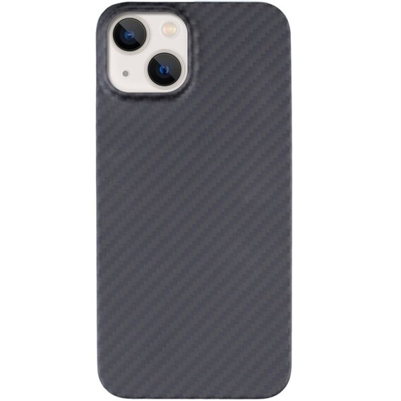 Etui do iPhone 13, karbonowe Carbon Fiber, czarne